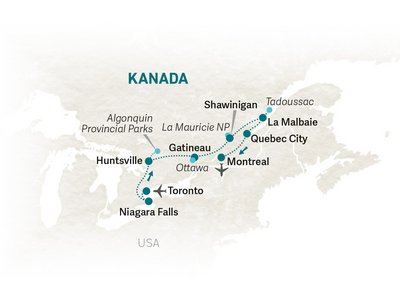 Ostkanada for family - Reiseroute 2026