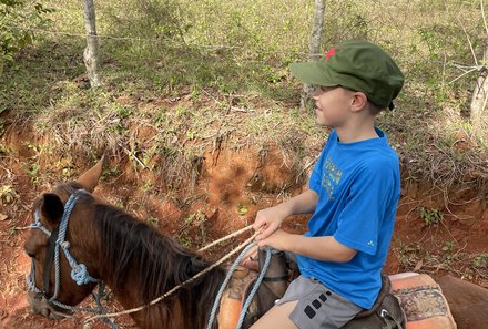 Familienreise Kuba - Kuba for family - Vinales - Kinder reiten