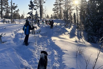 Schweden for family Winter - Schneeschuhwanderung - Winterlandschaft