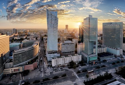 Osteuropa Familienurlaub - Skyline von Warschau