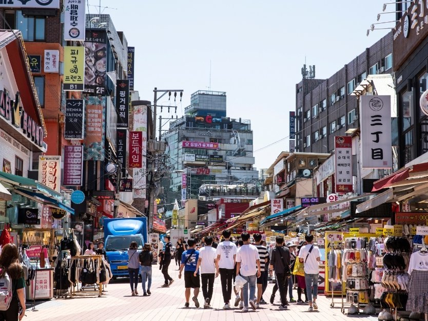 Südkorea Familienurlaub - Seoul - Hongdae Street