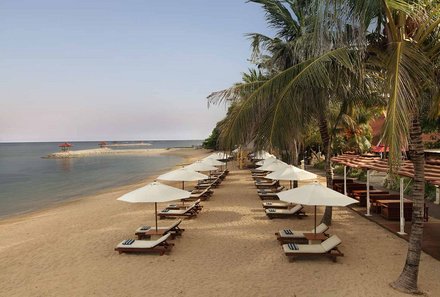 Bali mit Jugendlichen - Java & Bali Family & Teens - Sanur - Strand des Hotels Griya Santrian