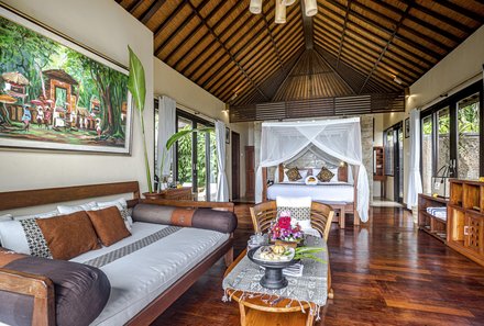 Bali for family deluxe - Familienreise Bali mit Kindern - Munduk Moding Plantation - Zimmer mit Bett