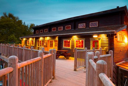 Schottland Familienreise - Schottland mit Kindern - Coylumbridge Hotel Aviemore - Hütte