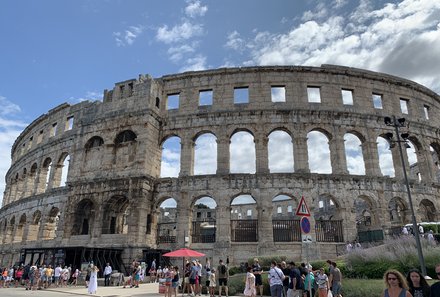 Kroatien mit Kindern - Kroatien for family - Pula - Amphitheater von außen