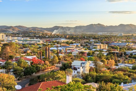 Namibia Familienreise im Mietwagen - Windhoek Panorama