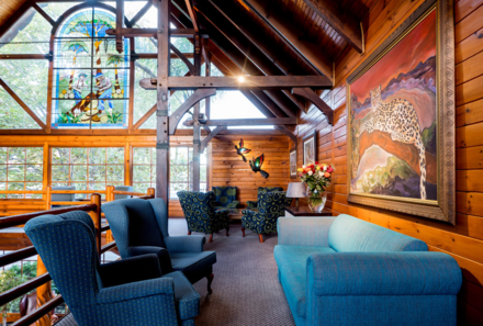 Garden Route for family - Südafrika mit Kindern - Knysna Log Inn Hotel Ruhebereich