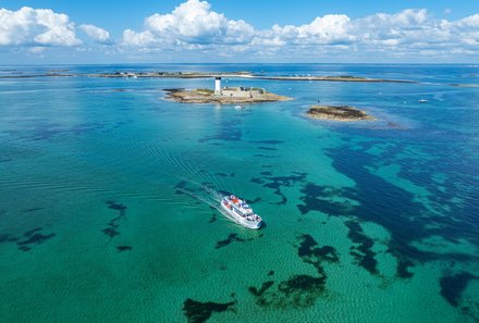 Bretagne Familienreise - Bretagne mit Kindern - Les Glénan Meer
