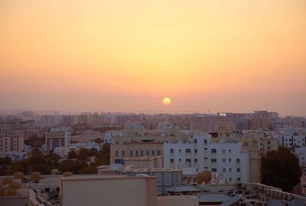 Oman for family individuell - Royal Tulip Muscat -  Sonnenuntergang
