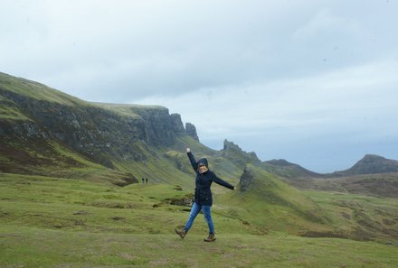 Schottland mit Kindern - Melanie auf der Islye of Skye