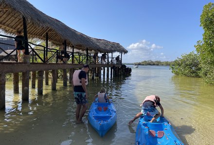 Kenia Familienreise - Kenia for family - Kanufahren Chale Island