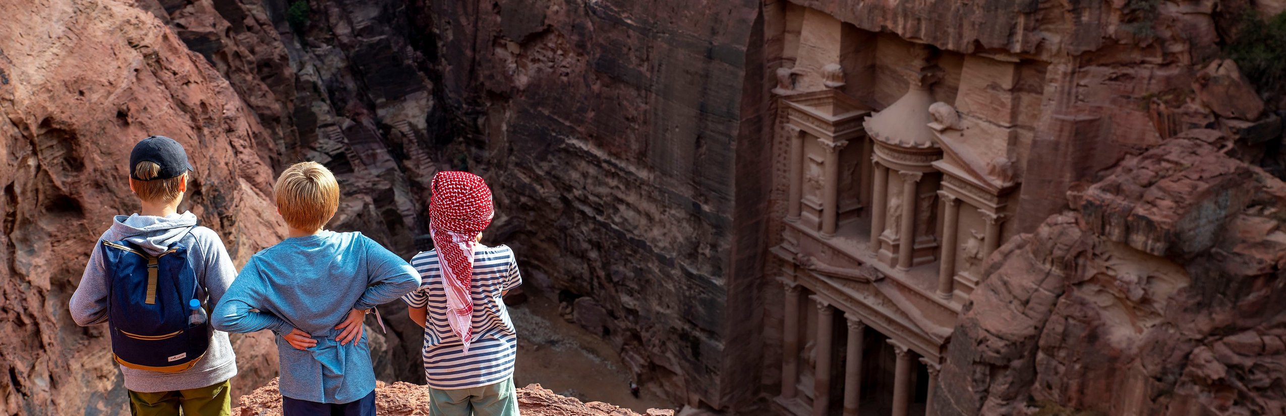 Jordanien Familienreise - Kinder in Petra