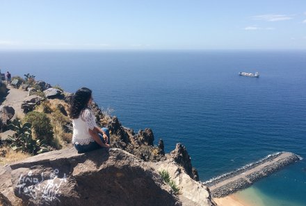 Teneriffa Familienurlaub - Teneriffa for family - Puerto de la Cruz - Blick auf Teresitas Strand - Aussichtspunkt