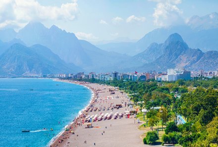 Türkei Familienreise - Türkei for family - Strand von Antalya