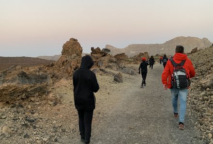 Teneriffa Familienurlaub - Teneriffa for family - Abendwanderung - Teide Nationalpark - Vulkanlandschaft erkunden - Sternenhimmel