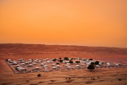Oman Familienreise individuell deluxe - Desert Nights Camp - Standort in der Wüste