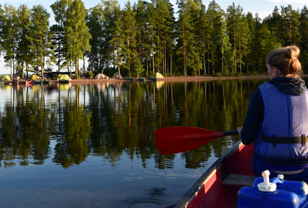 Deutschland Familienreise - Deutschland Kanu - Zelte am See