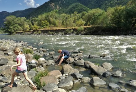 Georgien mit Kindern - Georgien for family - Pause vom Rafting