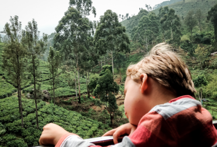 Sri Lanka young family individuell - Sri Lanka Individualreise mit Kindern - Zugfahrt mit Kindern durch das Hochland