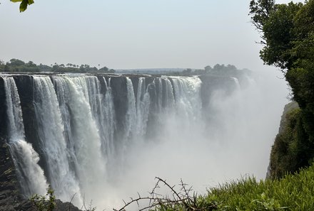Botswana mit Kindern - Botswana Fly-In-Safari individuell - Victoria Falls Aussicht
