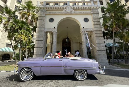 Kuba Familienreise - Kuba for family individuell - Fahrt mit dem Oldtimer durch Havanna