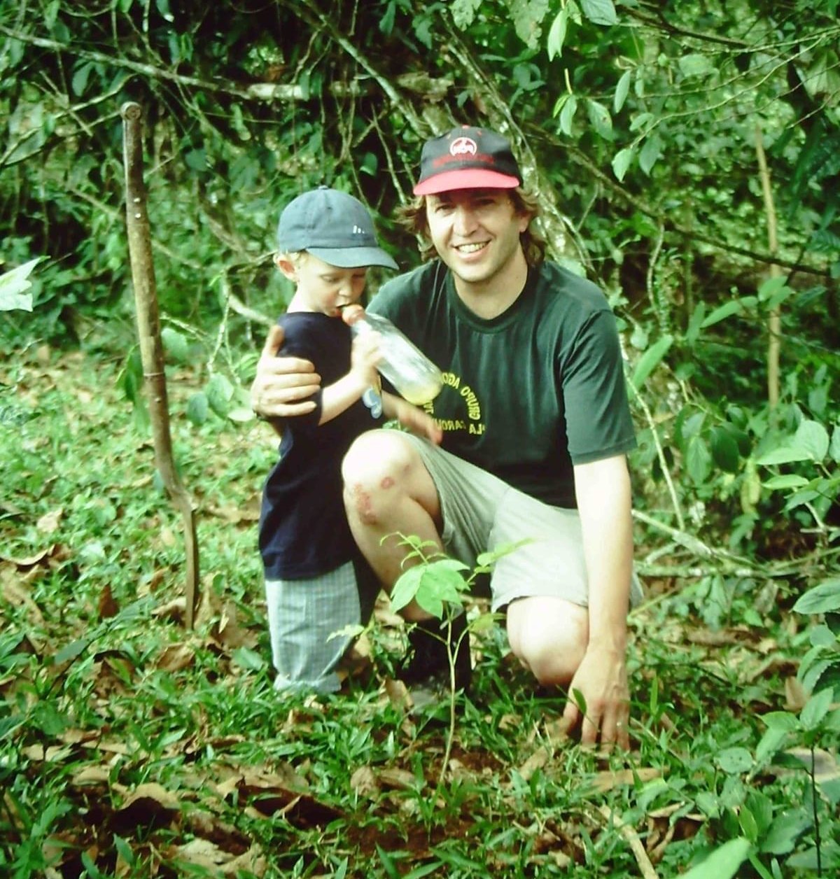 10 years tour operator For Family Reisen - Rainer Stoll and son on first Costa Rica trip