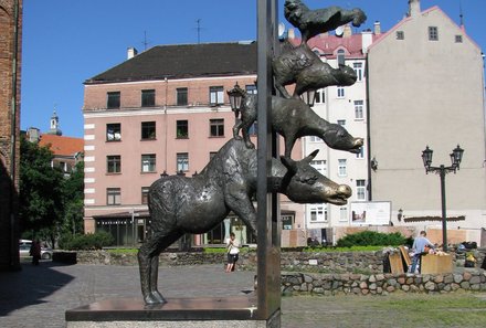 Baltikum Family & Teens - Lettland - Riga Altstadt mit Bremer Stadtmusikanten