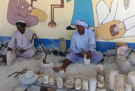 Ägypten mit Kindern - Ägypten Urlaub mit Kindern - Ägyptische Steinarbeiten