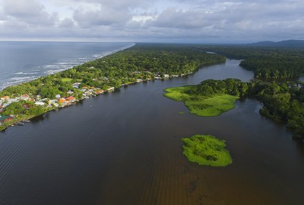 Costa Rica mit Kleinkindern - Tortuguero Nationalpark - Blick von oben