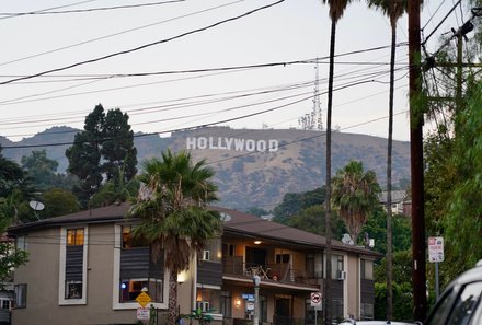 USA Familienreise - USA Westküste for family - Los Angeles - Hollywood Schriftzug