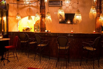 Familienreise Marokko - Marokko for family Deluxe - Ouarzazate Oz Palace - Bar
