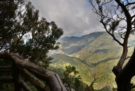 La Gomera Familienurlaub - La Gomera for family - Blick auf den Garajonay Nationalpark