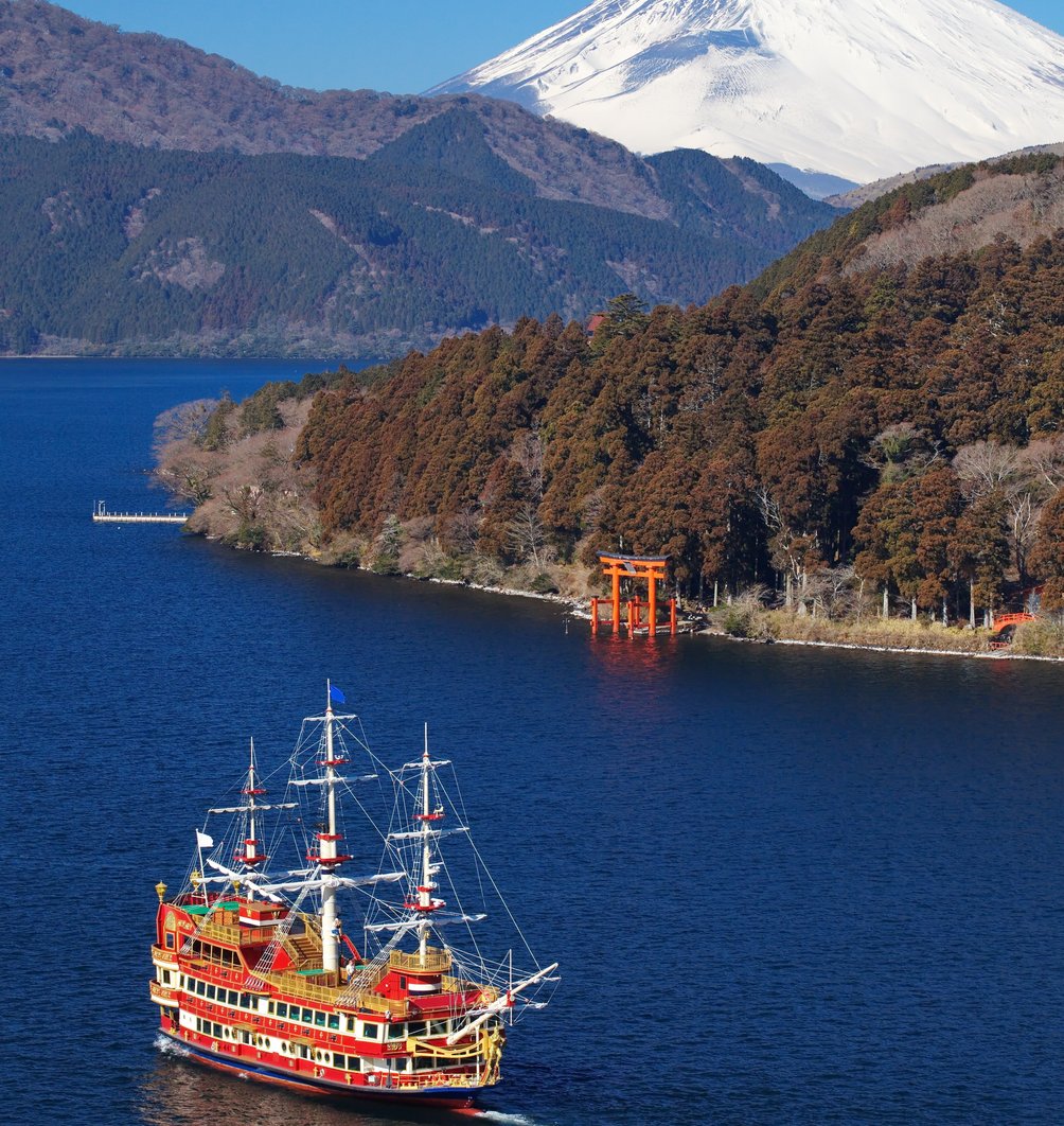 Japan mit Kindern  - Japan for family - Ashinoko Lake Boot