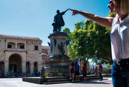 Dominikanische Republik mit Kindern - Dom Rep Familienreise - Santo Domingo - Kolumbus Statue