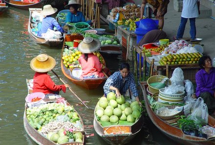 Thailand mit Kindern - Thailand for family - Schwimmende Märkte