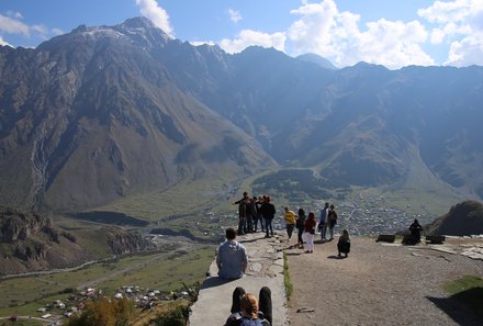 Georgien Familienreise - Georgien individuell - Gergeti Ausblick