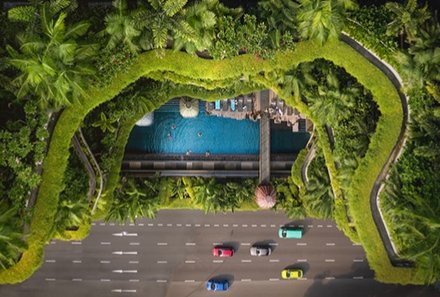 Bali for family deluxe - Familienreise Bali mit Kindern - Parkroyal Collection Marina Bay - Garten