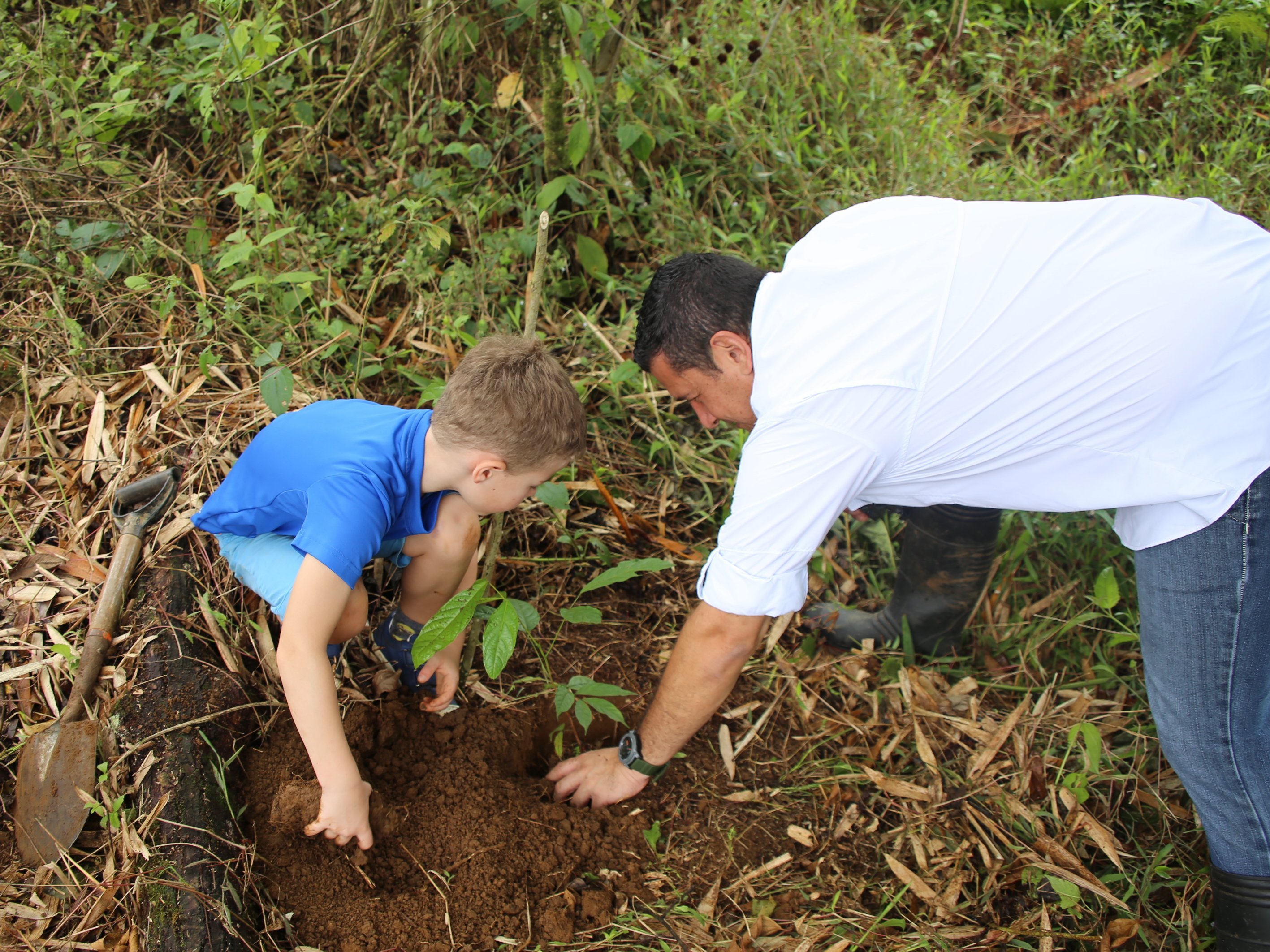 Costa Rica mit Kindern Erfahrungen - Costa Rica mit Kleinkindern - Costa Rica mit Kindern Blog -  Baum pflanzen