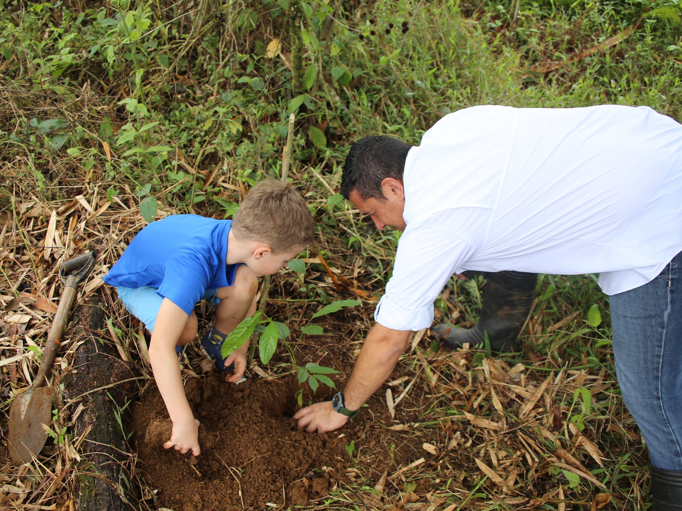 Costa Rica mit Kindern Erfahrungen - Costa Rica mit Kleinkindern - Costa Rica mit Kindern Blog - Baum pflanzen