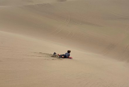 Peru Familienreise - Peru Teens on Tour - Huacachina - Dünen - Sandboarding
