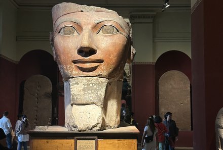 Familienreise Ägypten - Ägypten for family - Ägyptisches Museum mit Kopfstatue