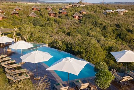 Familienreise Garden Route - Familiensafari zum Bestpreis - Garden Route Game Lodge - Außenpool