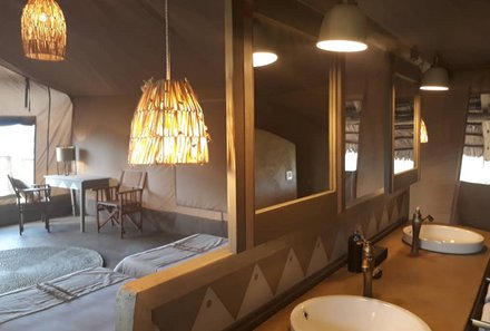 Familienreise Tansania - Tansania for family individuell deluxe - Conservation Area - Olduvai Ndogo Camp - Badezimmer