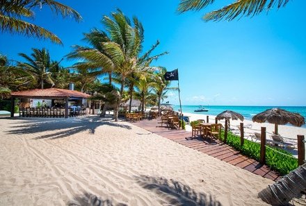 Mexiko Familienreise - Mexiko for family - Verlängerung im Strandhotel Petit Lafitte in Playa del Carmen - Strand