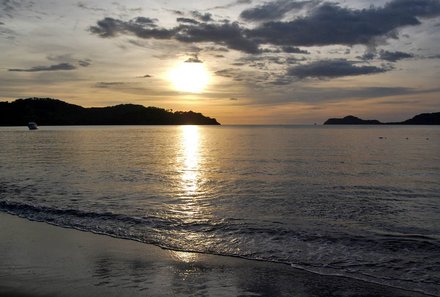 Costa Rica mit Kleinkindern - Südkaribik - Sonnenuntergang