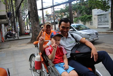 Familienreise Vietnam - Vietnam for family - Rikscha 