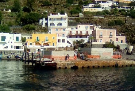 Sizilien Familienreise - Lipari Hafen 