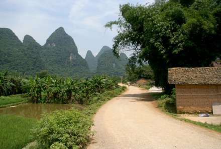 China mit Kindern - China for family - Fahrradtour Landschaft