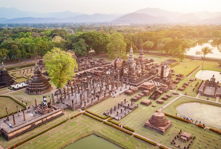 Thailand mit Jugendlichen - Thailand Family & Teens - Sukhothai von oben 