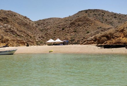 Oman mit Kindern - Oman Urlaub mit Kindern - Speedbootfahrt im Meer
